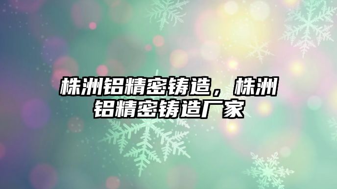 株洲鋁精密鑄造，株洲鋁精密鑄造廠家