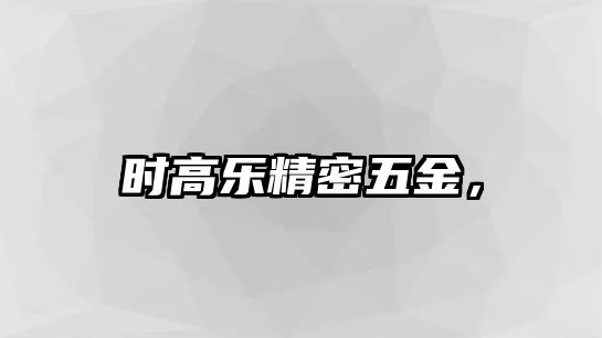 時(shí)高樂精密五金，