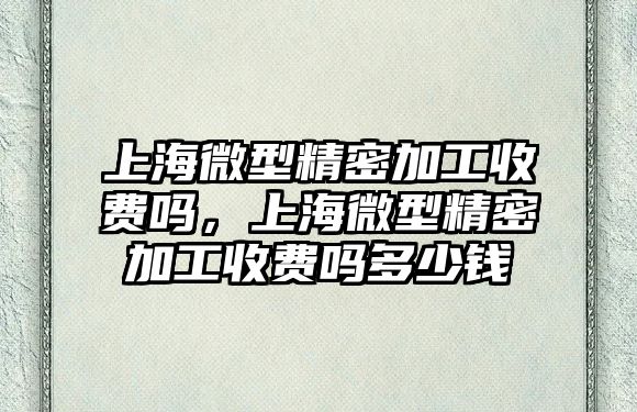 上海微型精密加工收費(fèi)嗎，上海微型精密加工收費(fèi)嗎多少錢