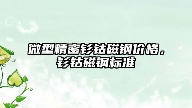 微型精密釤鈷磁鋼價格，釤鈷磁鋼標準