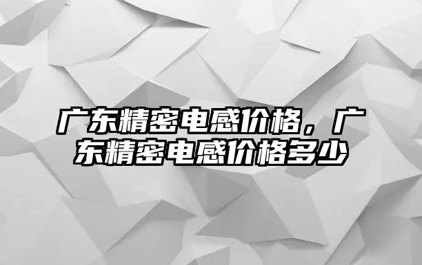 廣東精密電感價格，廣東精密電感價格多少