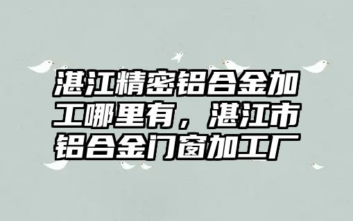 湛江精密鋁合金加工哪里有，湛江市鋁合金門窗加工廠