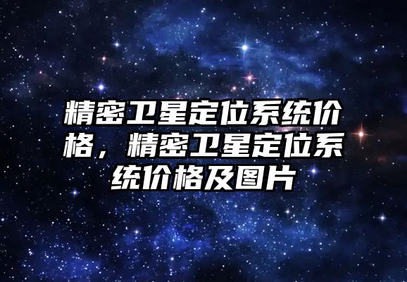 精密衛(wèi)星定位系統(tǒng)價格，精密衛(wèi)星定位系統(tǒng)價格及圖片