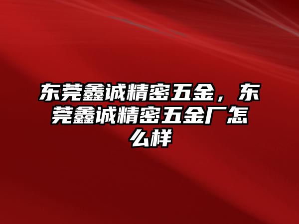 東莞鑫誠精密五金，東莞鑫誠精密五金廠怎么樣