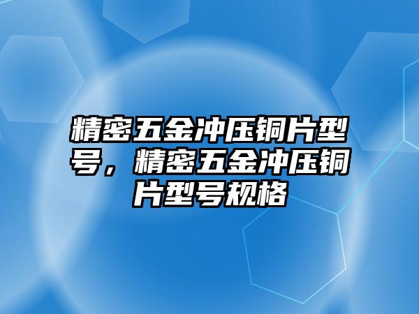 精密五金沖壓銅片型號，精密五金沖壓銅片型號規(guī)格