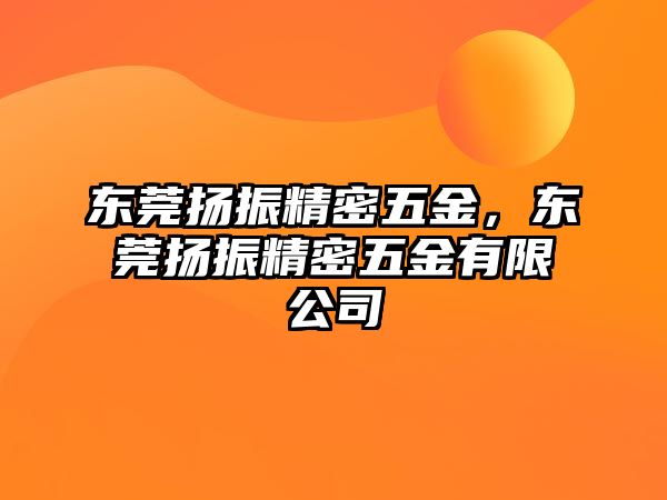 東莞揚振精密五金，東莞揚振精密五金有限公司