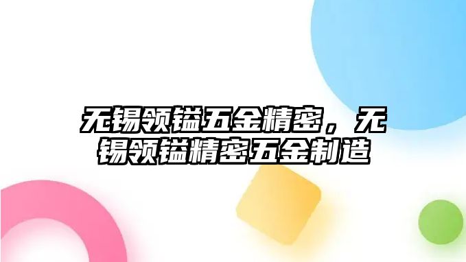 無(wú)錫領(lǐng)鎰五金精密，無(wú)錫領(lǐng)鎰精密五金制造