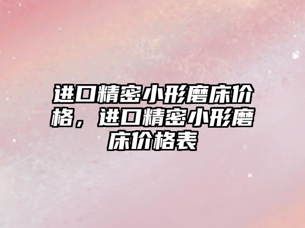 進口精密小形磨床價格，進口精密小形磨床價格表