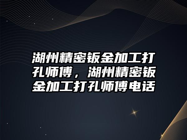 湖州精密鈑金加工打孔師傅，湖州精密鈑金加工打孔師傅電話