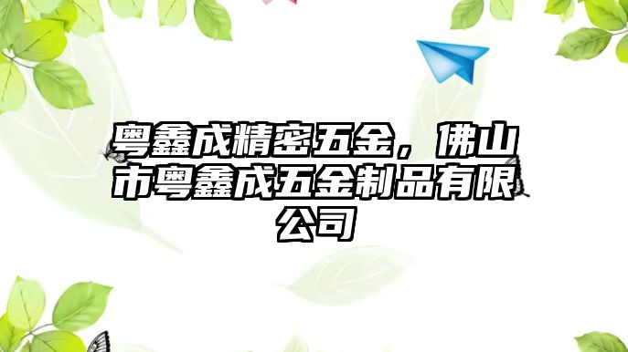 粵鑫成精密五金，佛山市粵鑫成五金制品有限公司