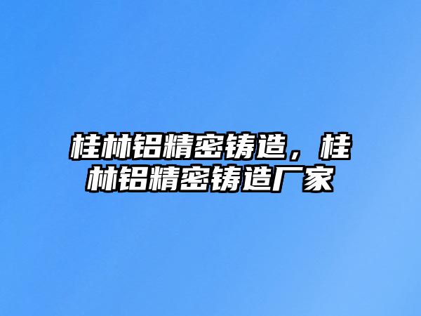 桂林鋁精密鑄造，桂林鋁精密鑄造廠家