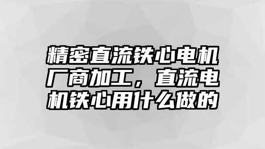 精密直流鐵心電機(jī)廠商加工，直流電機(jī)鐵心用什么做的