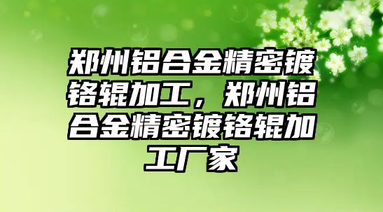 鄭州鋁合金精密鍍鉻輥加工，鄭州鋁合金精密鍍鉻輥加工廠家