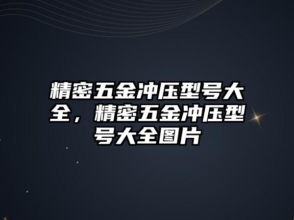 精密五金沖壓型號大全，精密五金沖壓型號大全圖片