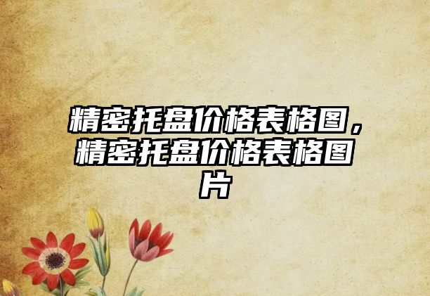 精密托盤價(jià)格表格圖，精密托盤價(jià)格表格圖片