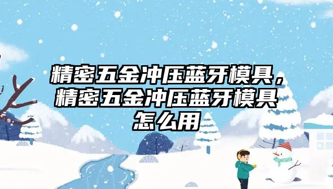 精密五金沖壓藍(lán)牙模具，精密五金沖壓藍(lán)牙模具怎么用