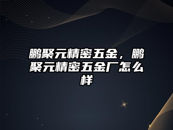 鵬聚元精密五金，鵬聚元精密五金廠怎么樣