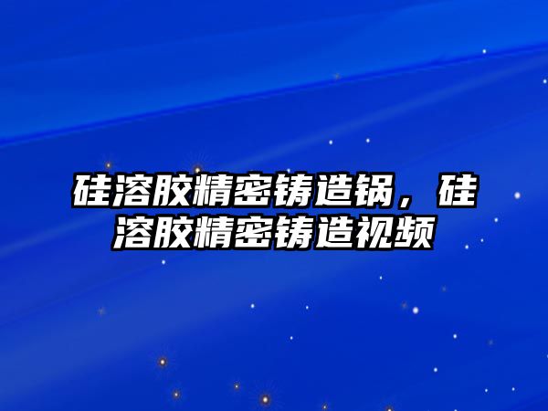 硅溶膠精密鑄造鍋，硅溶膠精密鑄造視頻