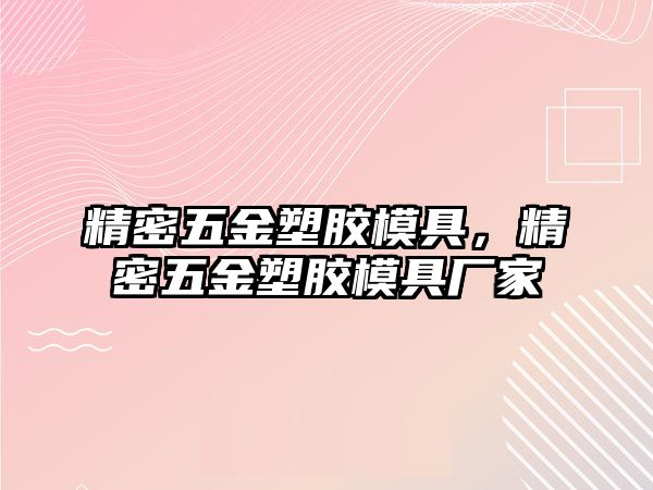 精密五金塑膠模具，精密五金塑膠模具廠家