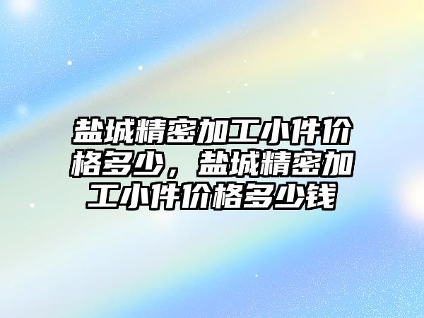 鹽城精密加工小件價格多少，鹽城精密加工小件價格多少錢