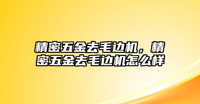 精密五金去毛邊機(jī)，精密五金去毛邊機(jī)怎么樣