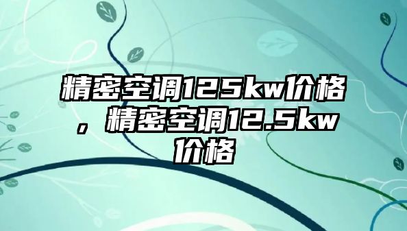 精密空調(diào)125kw價(jià)格，精密空調(diào)12.5kw價(jià)格