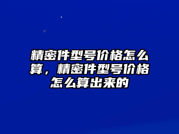 精密件型號價格怎么算，精密件型號價格怎么算出來的