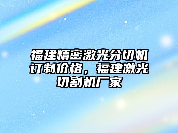 福建精密激光分切機(jī)訂制價(jià)格，福建激光切割機(jī)廠家