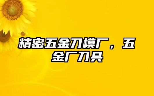 精密五金刀模廠，五金廠刀具