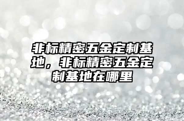 非標(biāo)精密五金定制基地，非標(biāo)精密五金定制基地在哪里