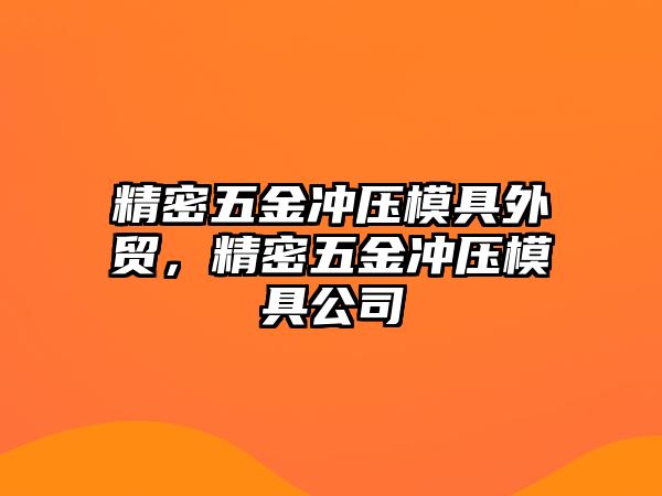 精密五金沖壓模具外貿(mào)，精密五金沖壓模具公司