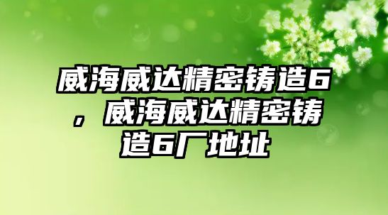 威海威達精密鑄造6，威海威達精密鑄造6廠地址