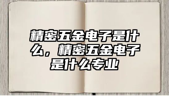 精密五金電子是什么，精密五金電子是什么專業(yè)