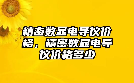 精密數顯電導儀價格，精密數顯電導儀價格多少