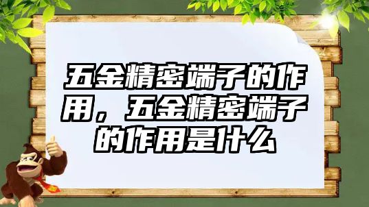 五金精密端子的作用，五金精密端子的作用是什么