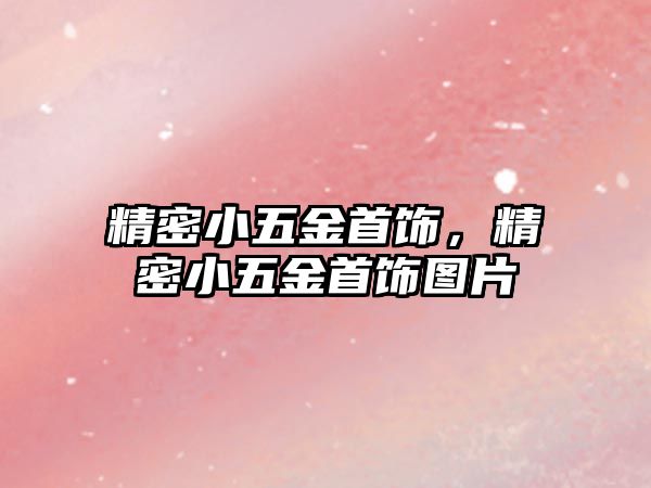 精密小五金首飾，精密小五金首飾圖片