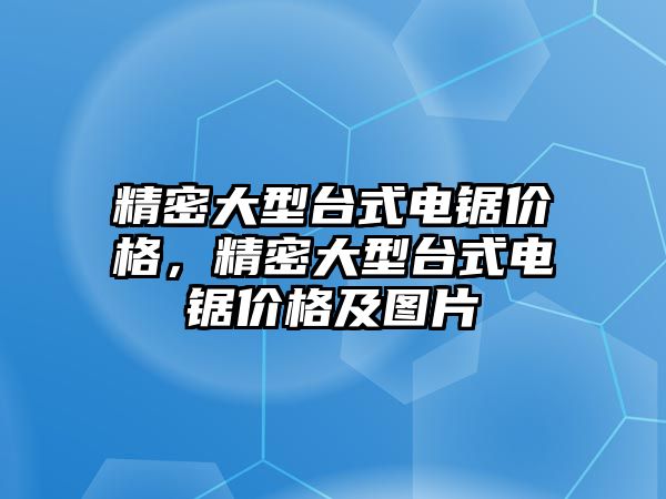 精密大型臺式電鋸價格，精密大型臺式電鋸價格及圖片