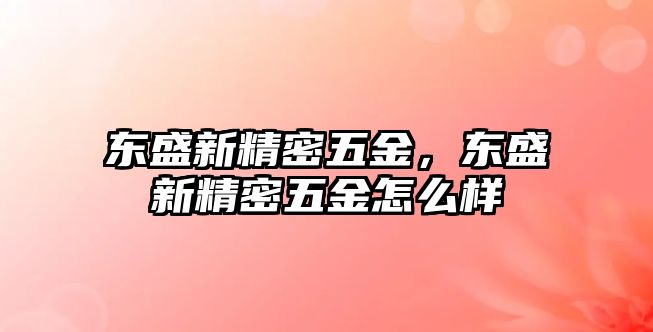 東盛新精密五金，東盛新精密五金怎么樣