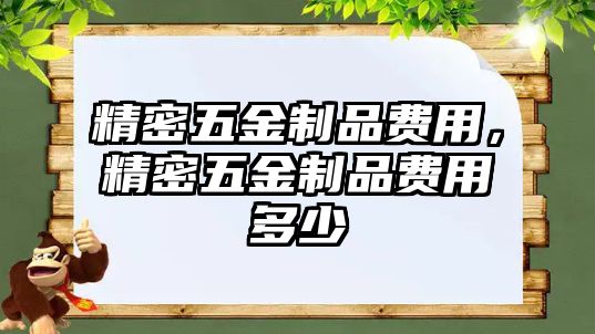 精密五金制品費(fèi)用，精密五金制品費(fèi)用多少