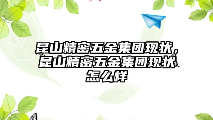 昆山精密五金集團(tuán)現(xiàn)狀，昆山精密五金集團(tuán)現(xiàn)狀怎么樣