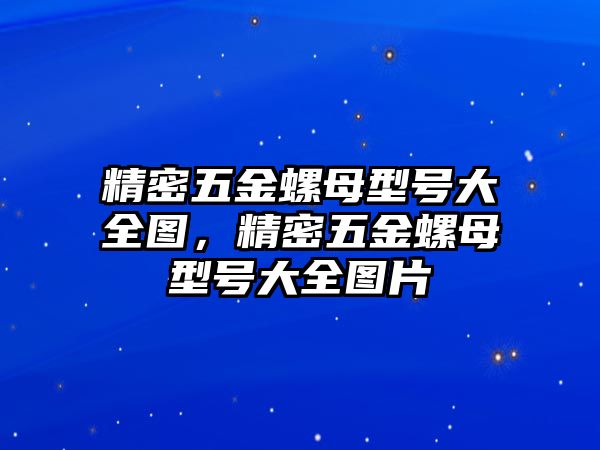 精密五金螺母型號大全圖，精密五金螺母型號大全圖片