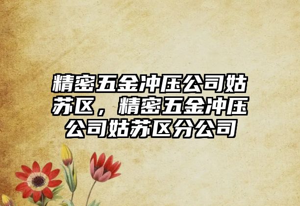 精密五金沖壓公司姑蘇區(qū)，精密五金沖壓公司姑蘇區(qū)分公司