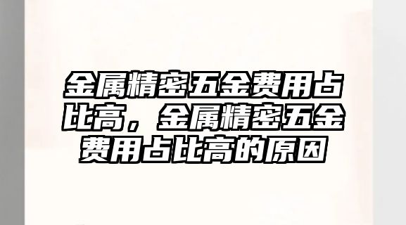 金屬精密五金費(fèi)用占比高，金屬精密五金費(fèi)用占比高的原因