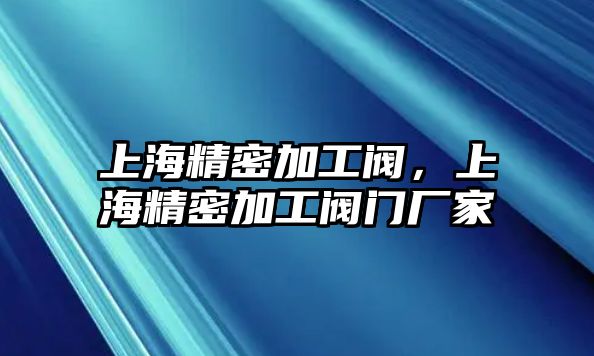 上海精密加工閥，上海精密加工閥門(mén)廠家