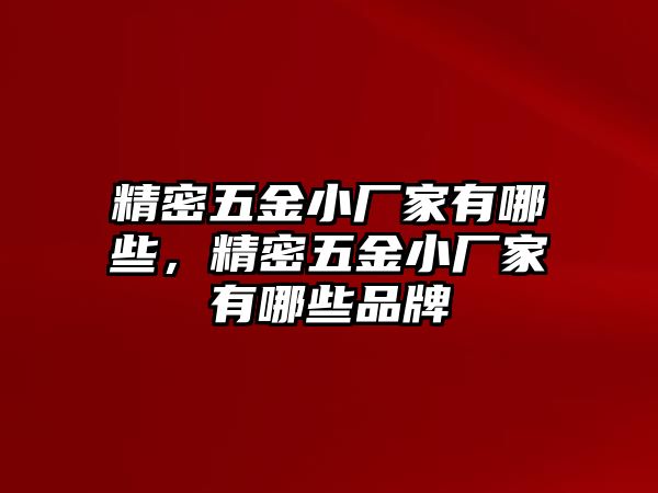 精密五金小廠家有哪些，精密五金小廠家有哪些品牌