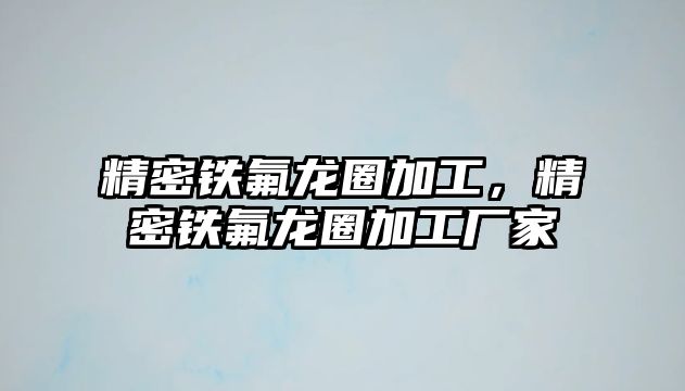 精密鐵氟龍圈加工，精密鐵氟龍圈加工廠家