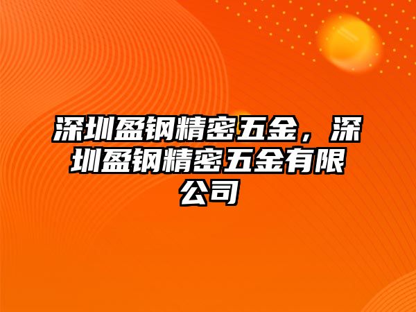 深圳盈鋼精密五金，深圳盈鋼精密五金有限公司