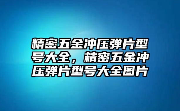 精密五金沖壓彈片型號大全，精密五金沖壓彈片型號大全圖片