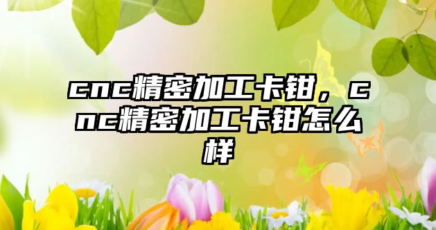 cnc精密加工卡鉗，cnc精密加工卡鉗怎么樣