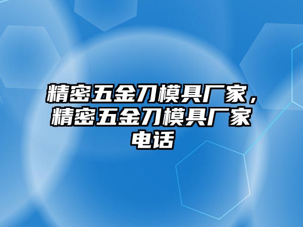 精密五金刀模具廠家，精密五金刀模具廠家電話